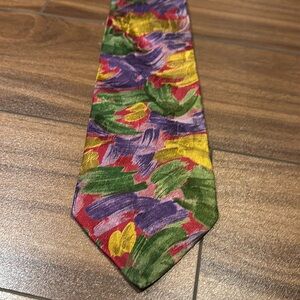 Gianfranco Bini brush stroke  Italian silk necktie.